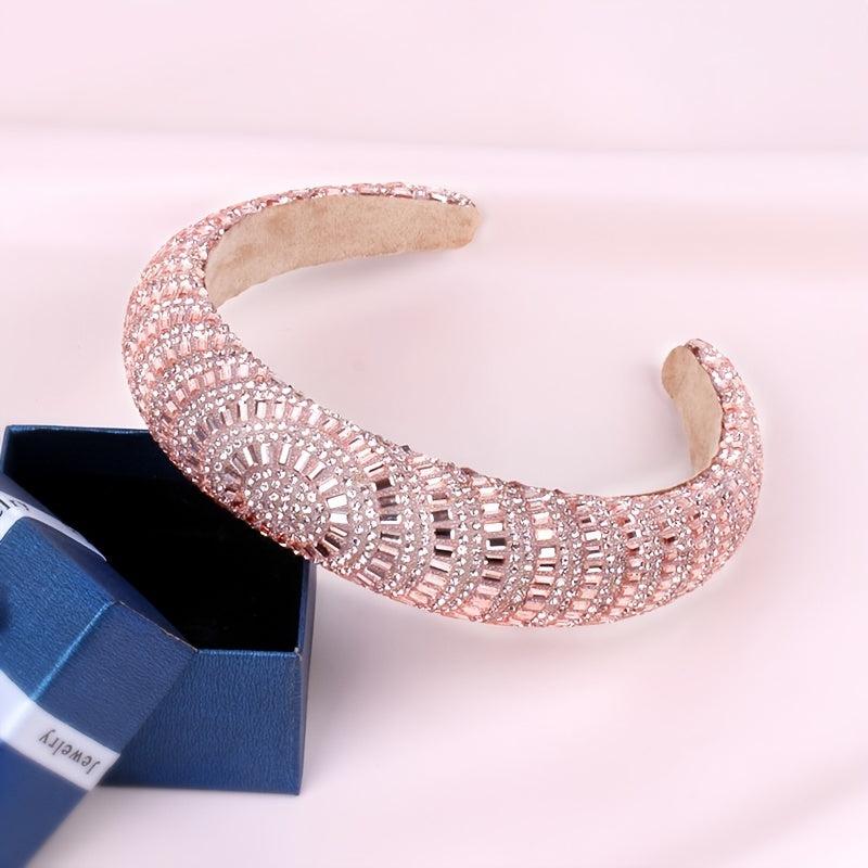 Sparkling Diamond Headband Hair Hoop for Women Girls