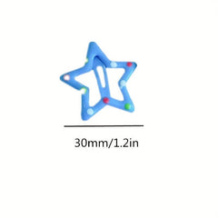 6pcs Y2K Star Hair Clip Snap Clip Hair Barrette Hair Slides Clip For Women Girls