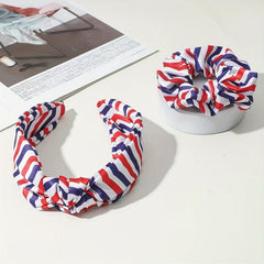 2pcs American Flag Hair Accessories Set