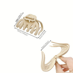 Large Pumpkin Hair Claw Textured Shark Claw Thick Thin Hair Accessories