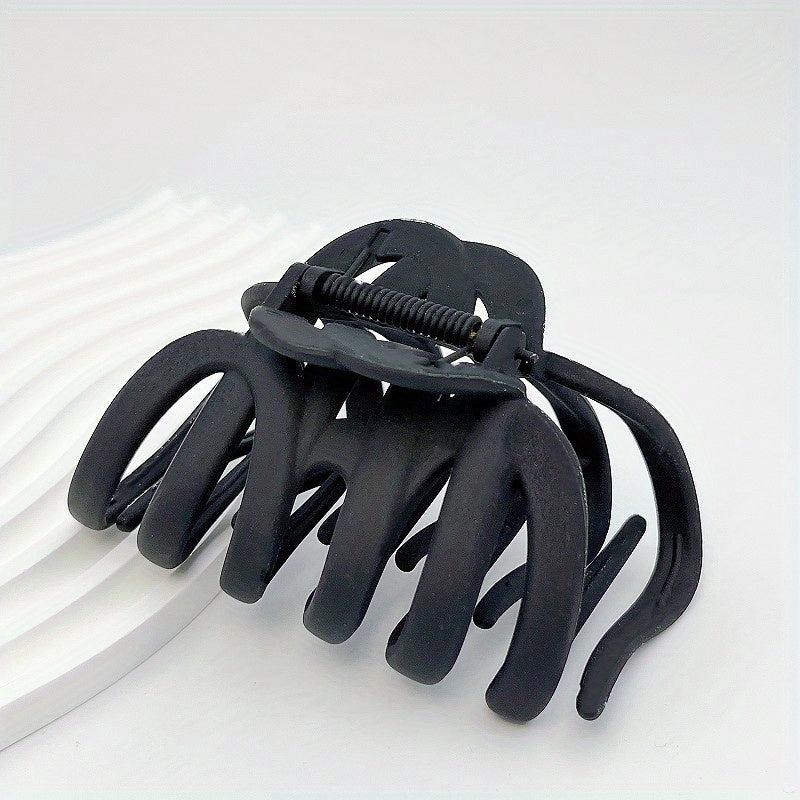 Large Pumpkin Hair Claw Textured Shark Claw Thick Thin Hair Accessories