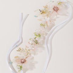 Faux Pearl Bridal Hair Band Crown Headband Wedding Accessories