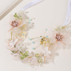 Faux Pearl Bridal Hair Band Crown Headband Wedding Accessories