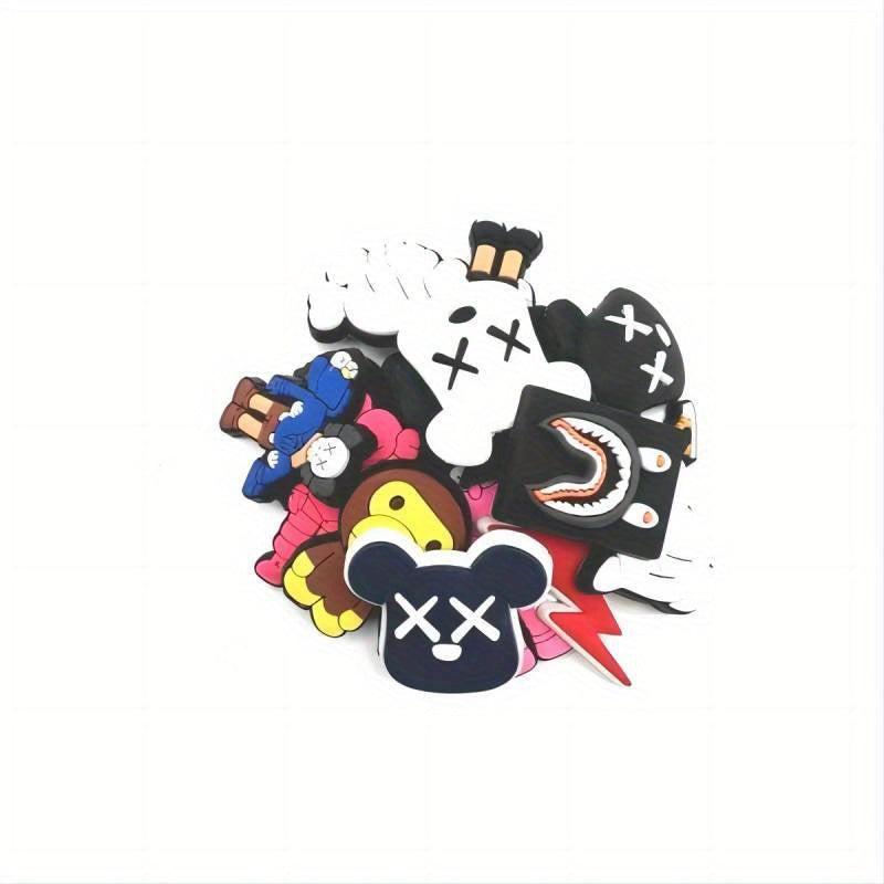 18pcs Cartoon Shoe Charms Detachable Sandal Decoration Accessories Clogs Charm