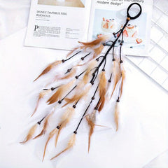 Bohemian Feather Headband Western Style Hair Band Girl's Accessories