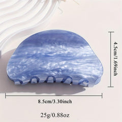 Cloud Pattern Acrylic Hair Claw Vintage Clip