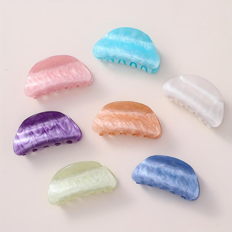 Cloud Pattern Acrylic Hair Claw Vintage Clip
