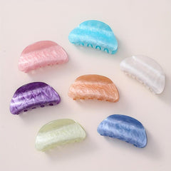 Cloud Pattern Acrylic Hair Claw Vintage Clip