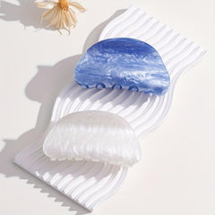 Cloud Pattern Acrylic Hair Claw Vintage Clip