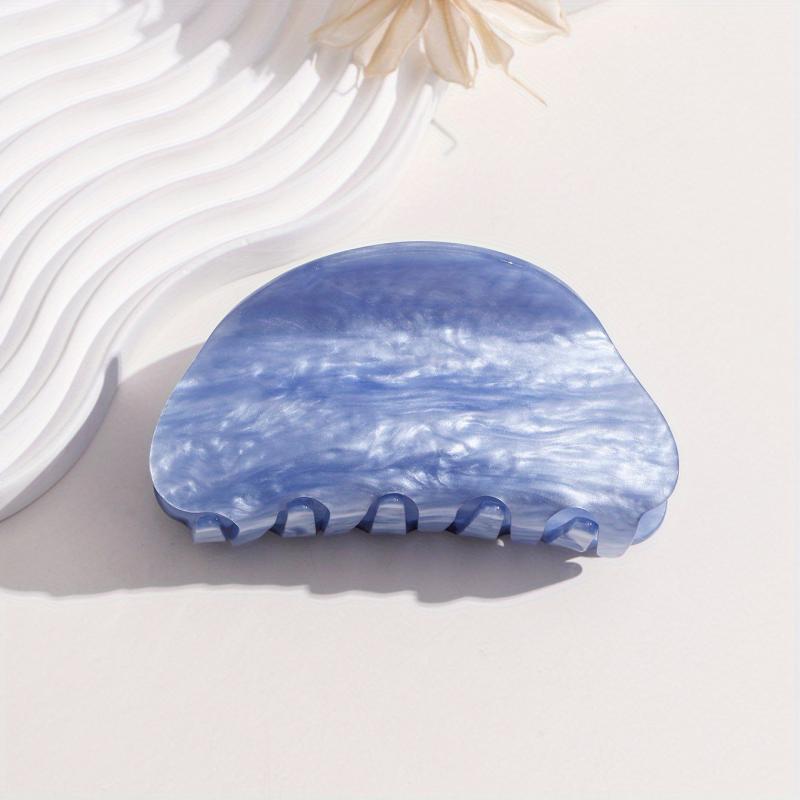 Cloud Pattern Acrylic Hair Claw Vintage Clip