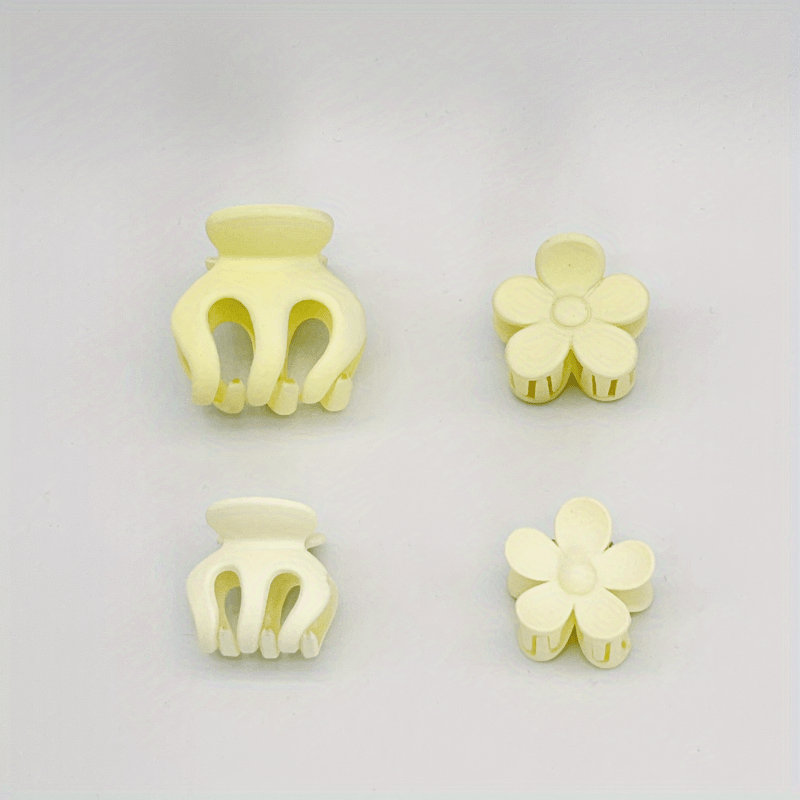 Small Flower Hair Claw Ponytail Side Clip