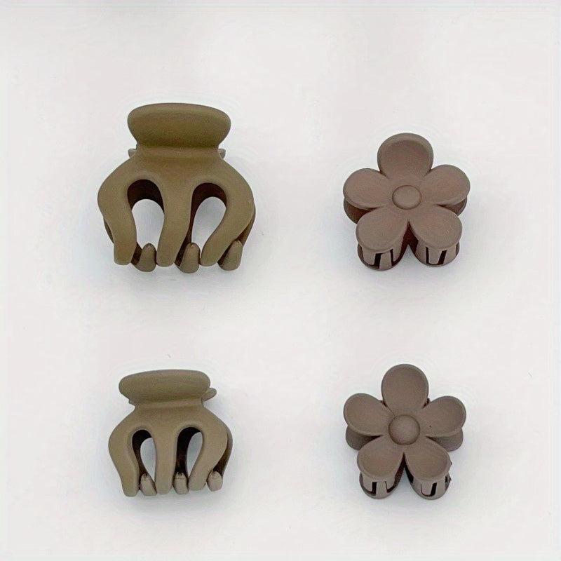 Small Flower Hair Claw Ponytail Side Clip