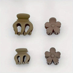 Small Flower Hair Claw Ponytail Side Clip