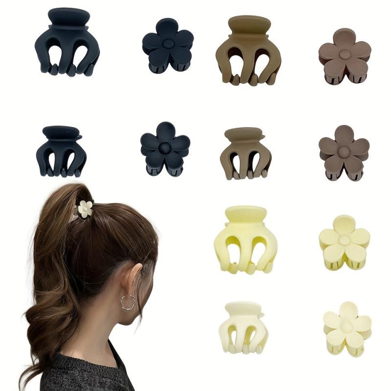 Small Flower Hair Claw Ponytail Side Clip