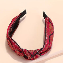 3pcs Ethnic Style Embroidered Headband Knotted Retro Versatile Hair Accessories