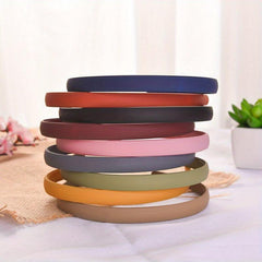 9pcs Matte Solid Headband Nonslip Head Hoop Sweet Headdress Hair Accessories