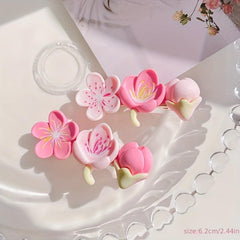 Pink Small Hairpin Girls Hairpin Bangs Clip Side Clip Duck Billed Clip