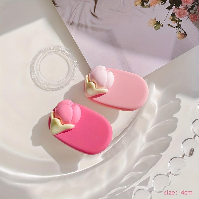 Pink Small Hairpin Girls Hairpin Bangs Clip Side Clip Duck Billed Clip