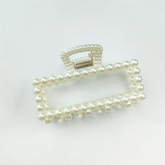 Faux Pearl Large Hair Clip Ponytail Holder Head Jewelry Hair Accessories