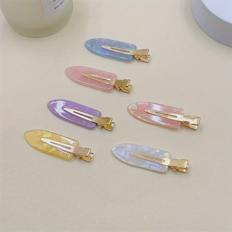 6pcs Y2K Hair Clip Duckbill Barrette Hair Slides Clip For Women Girls