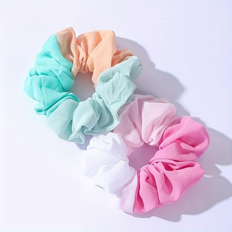 4pcs Three Hair Tie Elastic Scrunchie Hair Accessories