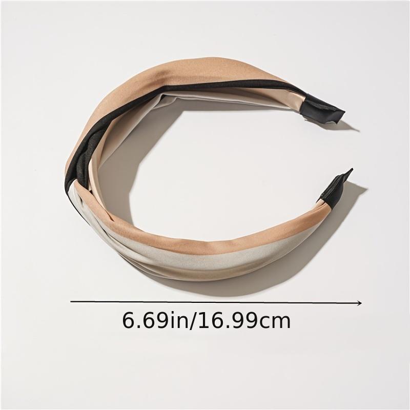 Wide Multicolor Fabric Hairband Ladies Knotted Hair Accessories