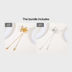 3D Butterfly Hair Clips Metal Non Slip Hair Accessories
