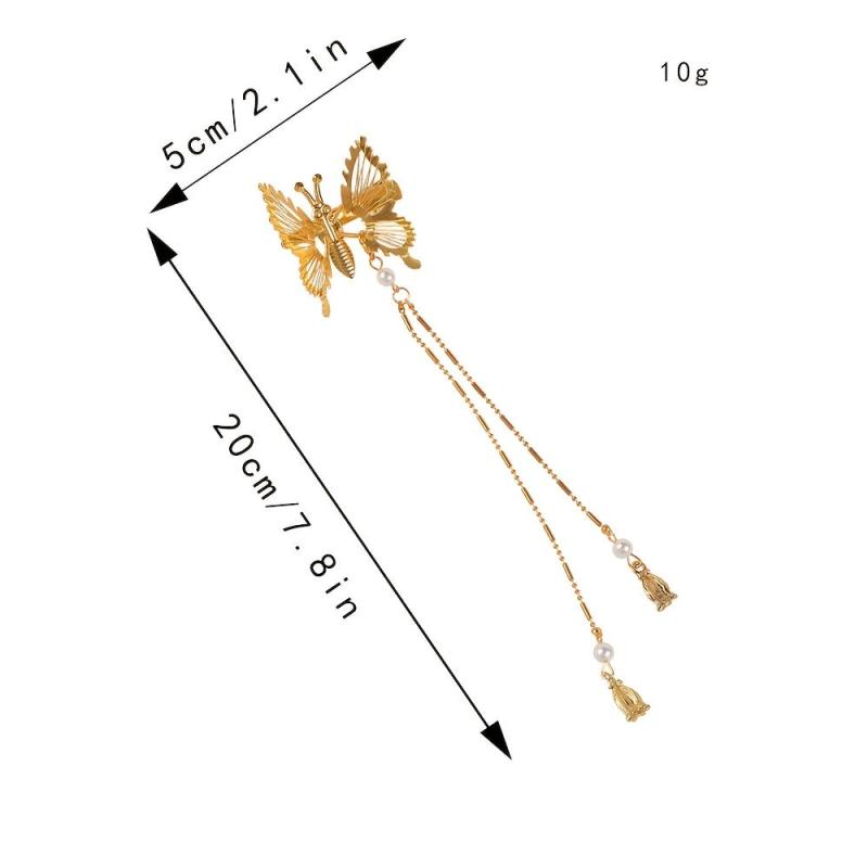 3D Butterfly Hair Clips Metal Non Slip Hair Accessories