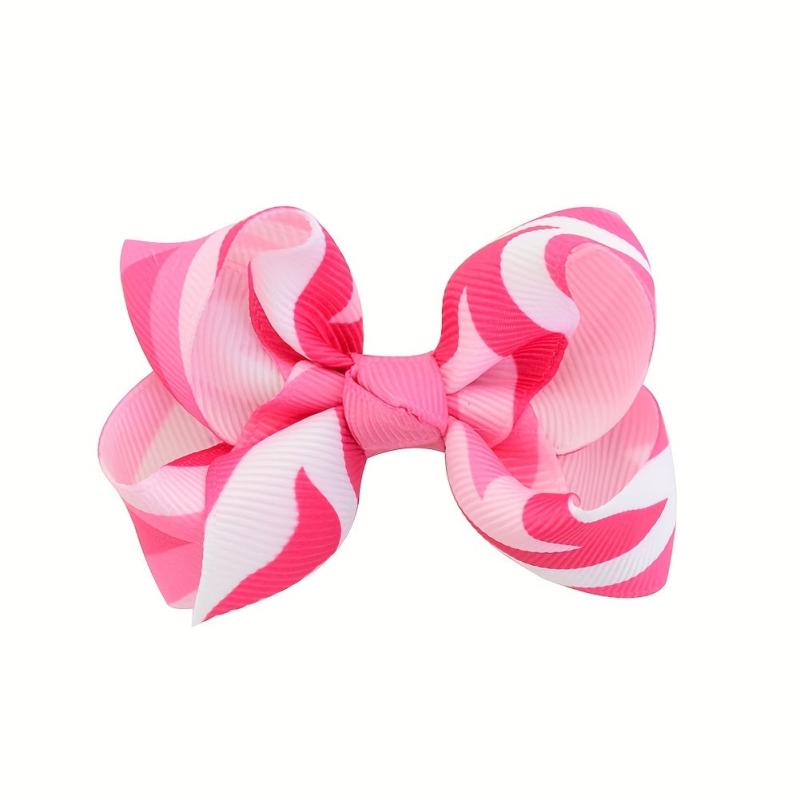 Colorful Bow Hair Clips for Girls Kids, Printed Bowknot Hair Accessory