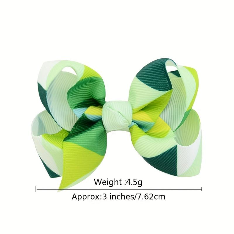 Colorful Bow Hair Clips for Girls Kids, Printed Bowknot Hair Accessory
