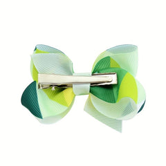 Colorful Bow Hair Clips for Girls Kids, Printed Bowknot Hair Accessory