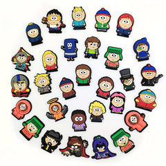 30pcs Cartoon Character Clogs Shoe Charm Flower Accessories