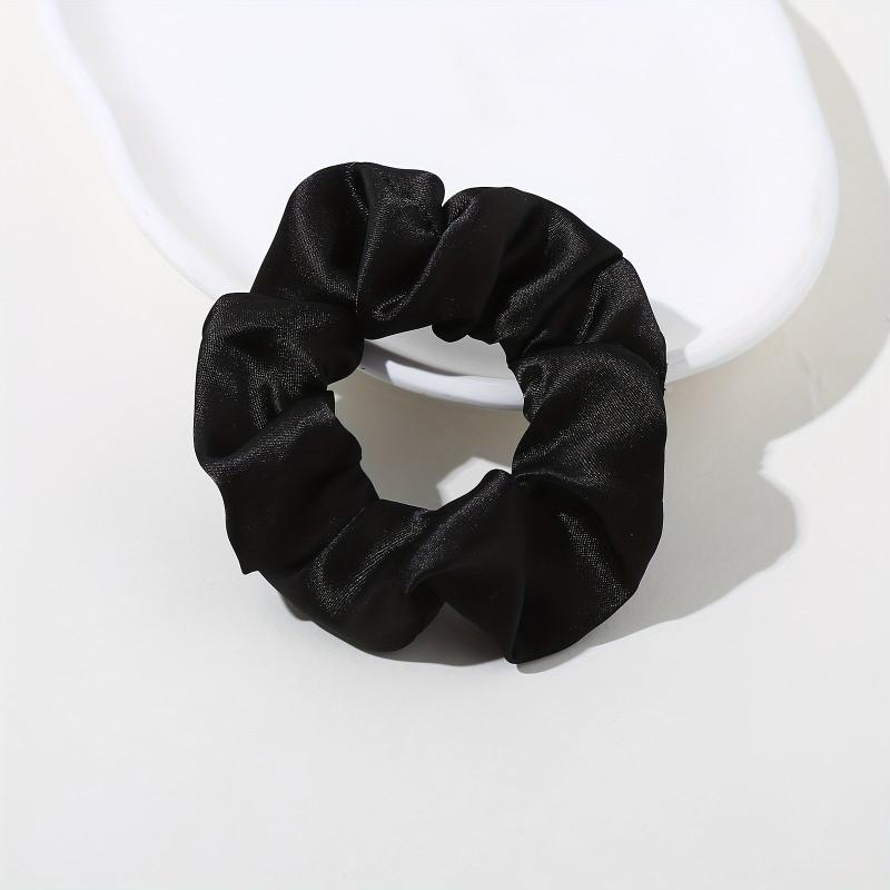 16pcs Solid Silk Scrunchie Hair Tie Ponytail Holder Hair Accessories