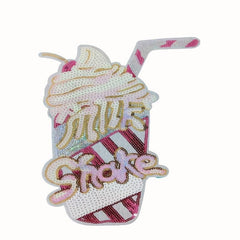 Sequin Ice Cream Shape Cloth Stickers DIY Clothing Accessories Patches