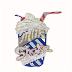 Sequin Ice Cream Shape Cloth Stickers DIY Clothing Accessories Patches