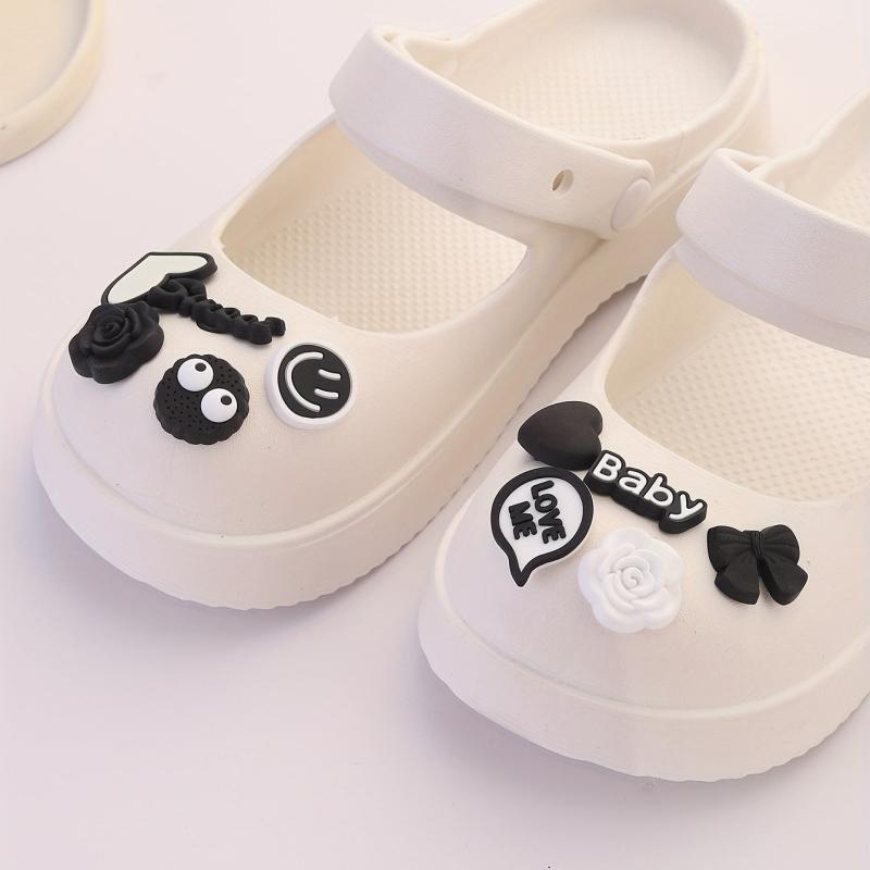 12pcs Cartoon Shoe Charm Sandal Slipper Buckle Set
