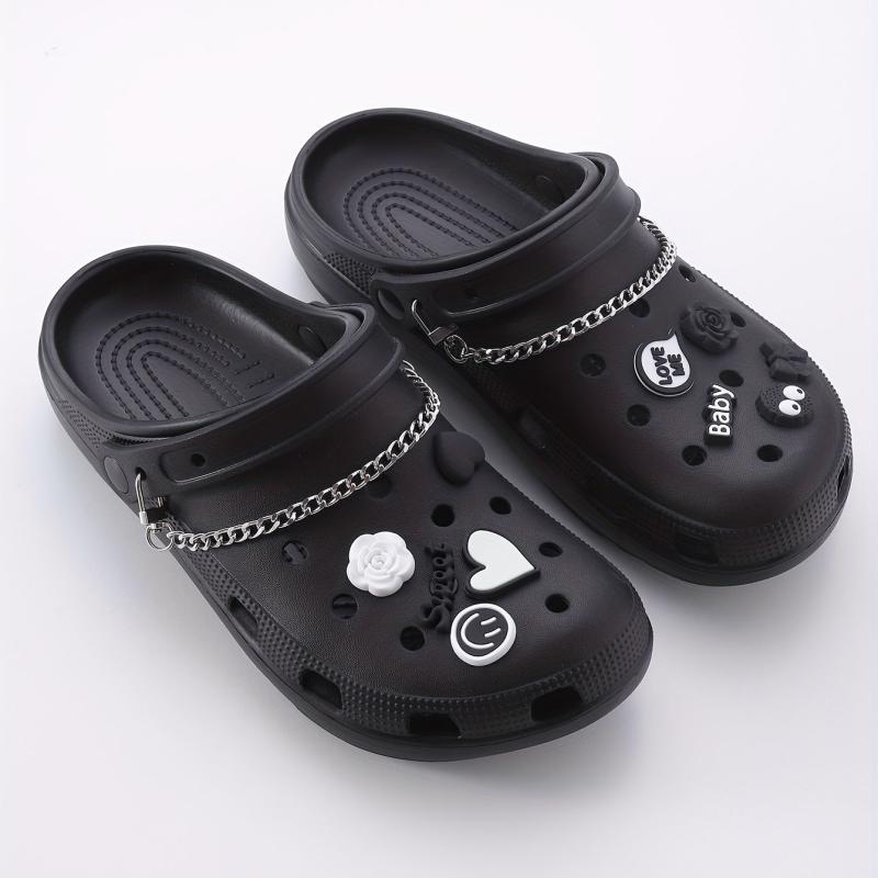 12pcs Cartoon Shoe Charm Sandal Slipper Buckle Set