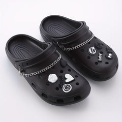 12pcs Cartoon Shoe Charm Sandal Slipper Buckle Set