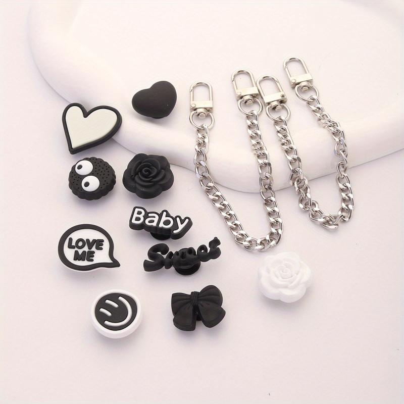 12pcs Cartoon Shoe Charm Sandal Slipper Buckle Set