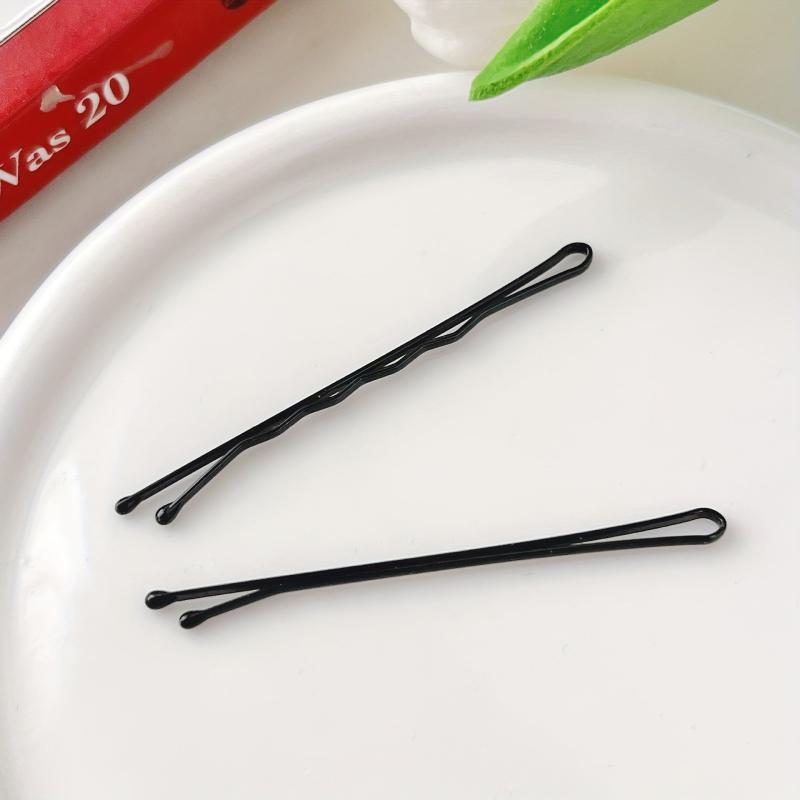 100 Pcs Solid Bobby Pin Alloy Hair Clip Non Slip Hair Accessory