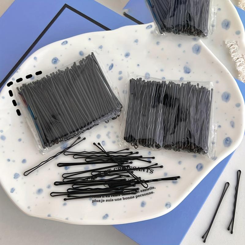 100 Pcs Solid Bobby Pin Alloy Hair Clip Non Slip Hair Accessory
