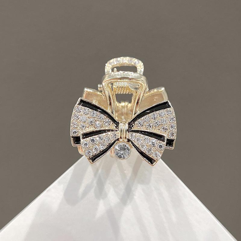 Crystal Bow Hair Claw Clip Strong Hold Hair Accessory