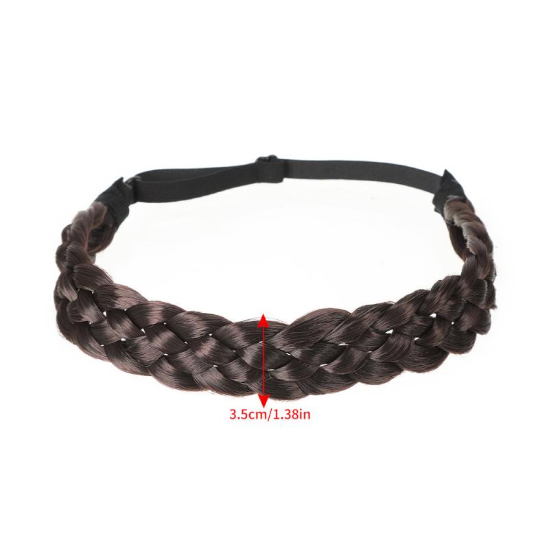Elastic Braided Headband Synthetic Hair Braid Headband