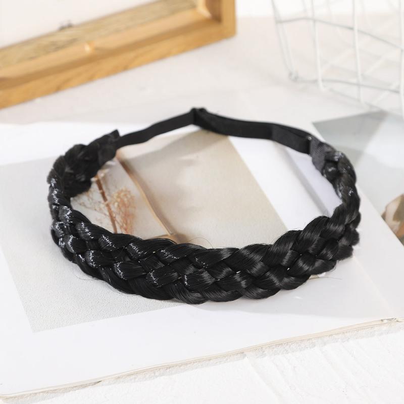 Elastic Braided Headband Synthetic Hair Braid Headband