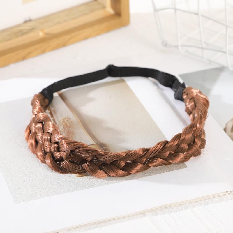 Elastic Braided Headband Synthetic Hair Braid Headband