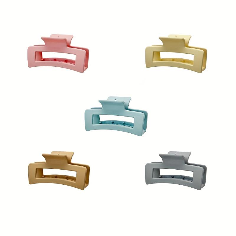 Matte Rectangle Hair Claws - Basic Hair Accessories