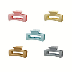 Matte Rectangle Hair Claws - Basic Hair Accessories
