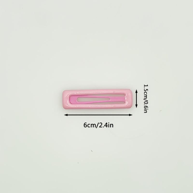 10pcs Colorful Snap Prong Hair Clips Barrettes for Girls Hair Bows