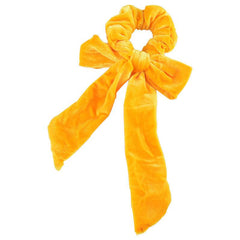 Velvet Long Tail Scarf Scrunchie Bow Knot Elastic Hair Tie Head Rope Hair Access