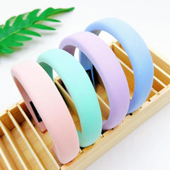 4pcs Colorful Sponge Headband Hair Accessories Women's Headwear